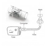 Universal CPAP Mask and Hose Tubing Connector for ResMed AirMini Travel CPAP Machine